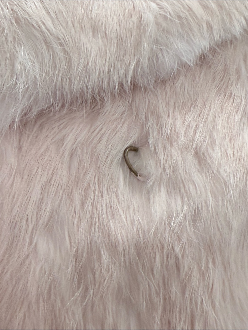 GUESS Blush Rabbit Fur Cropped Jacket - Picture 5 of 6